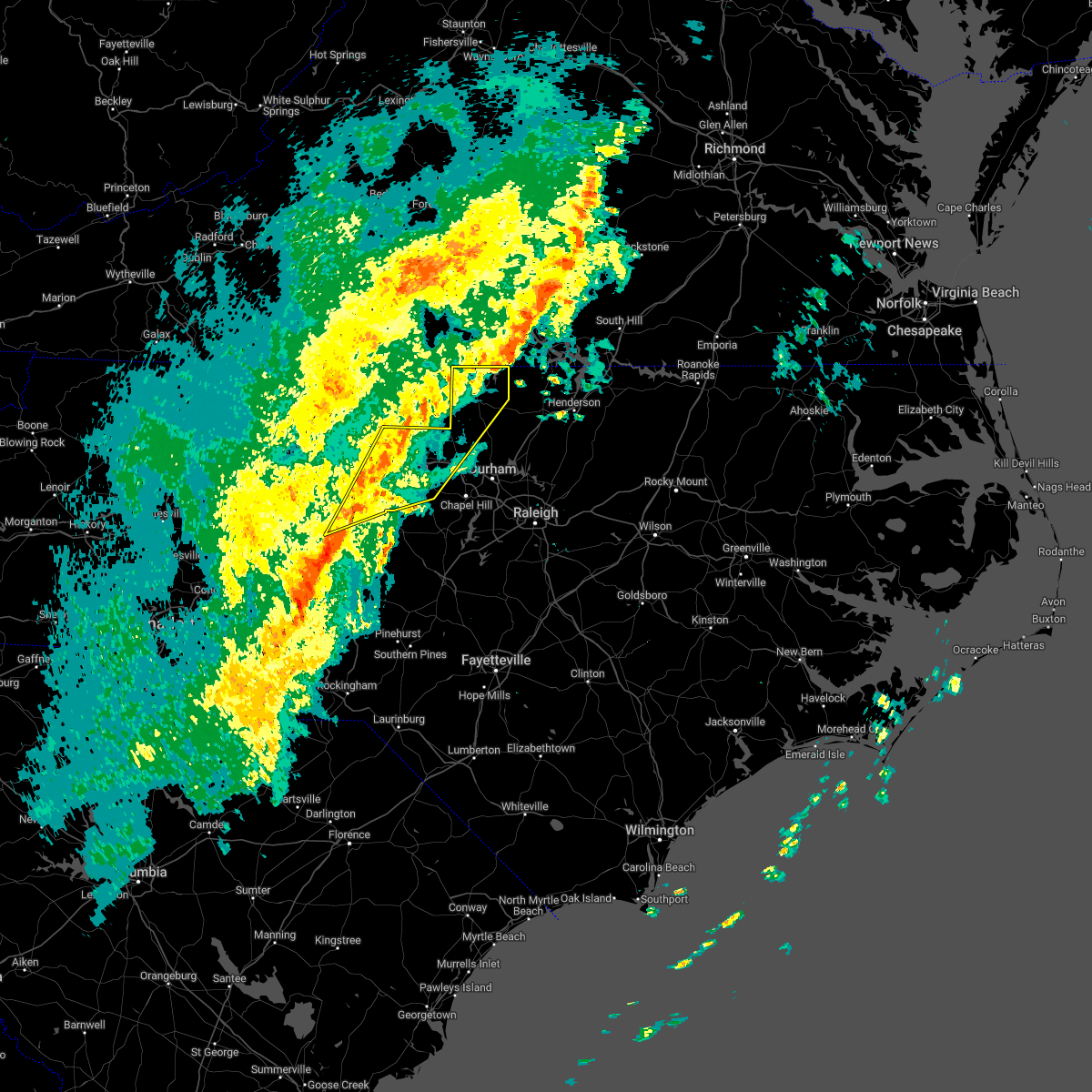 Interactive Hail Maps Hail Map for Alamance, NC