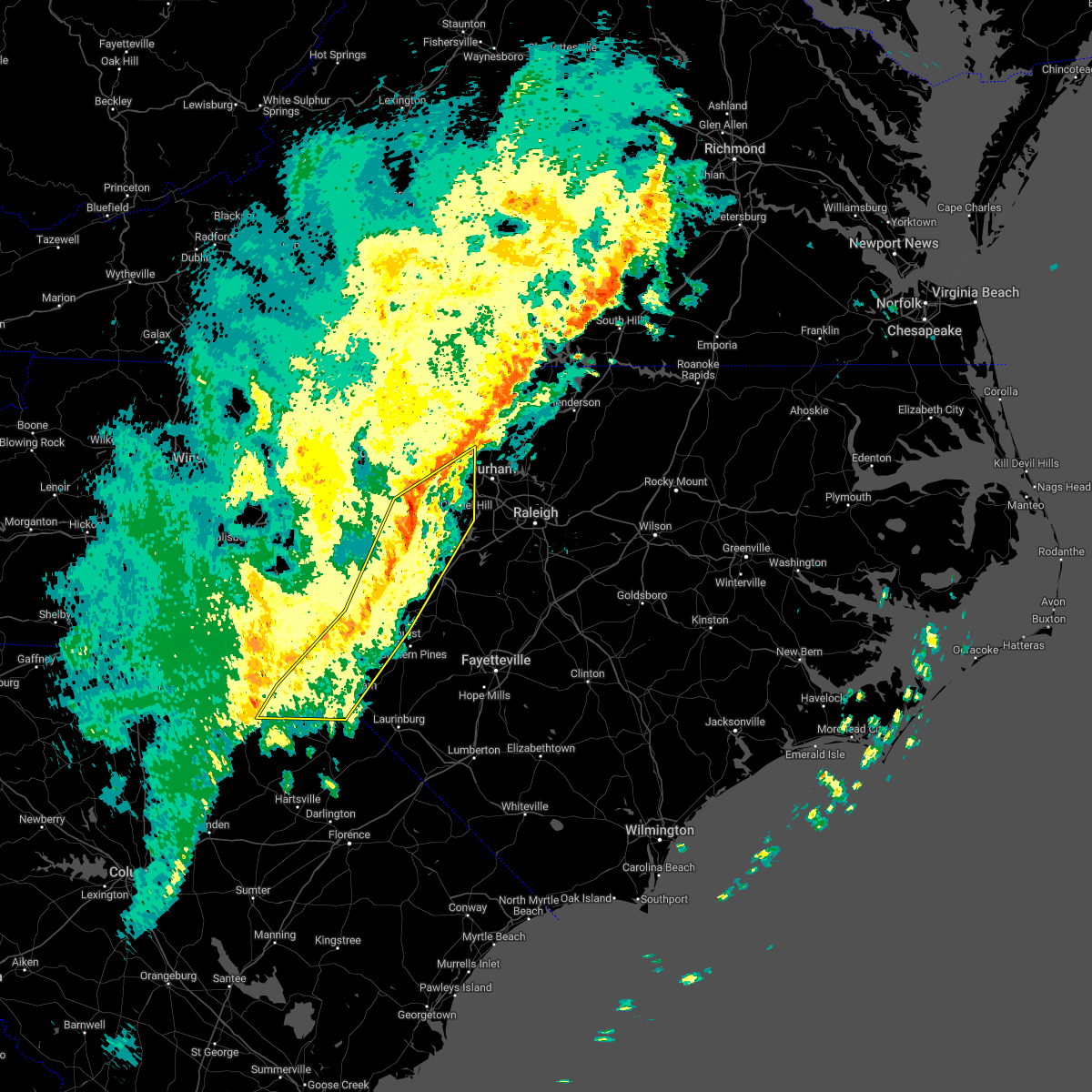 Interactive Hail Maps Hail Map for Durham, NC