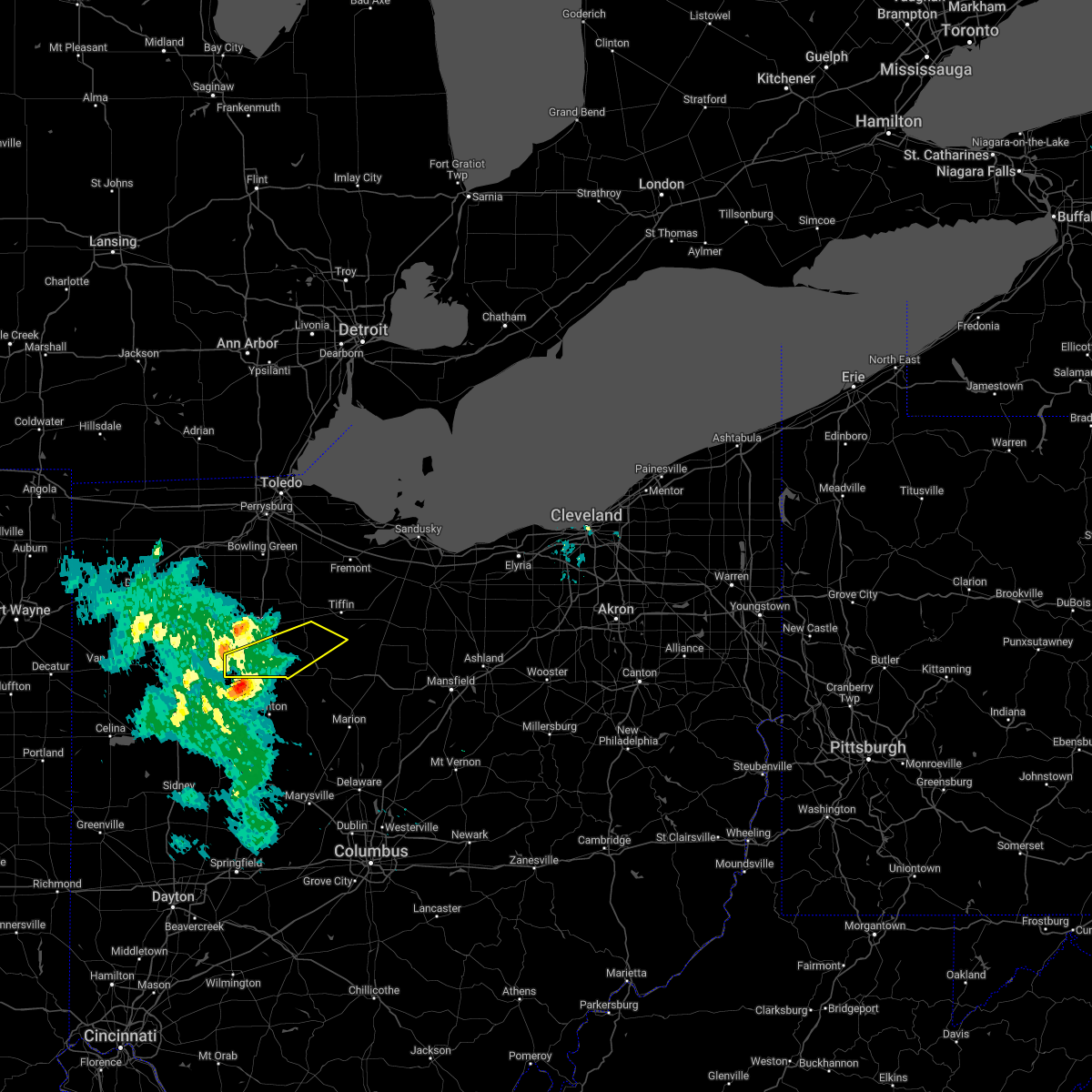 Interactive Hail Maps Hail Map for Mount Cory, OH
