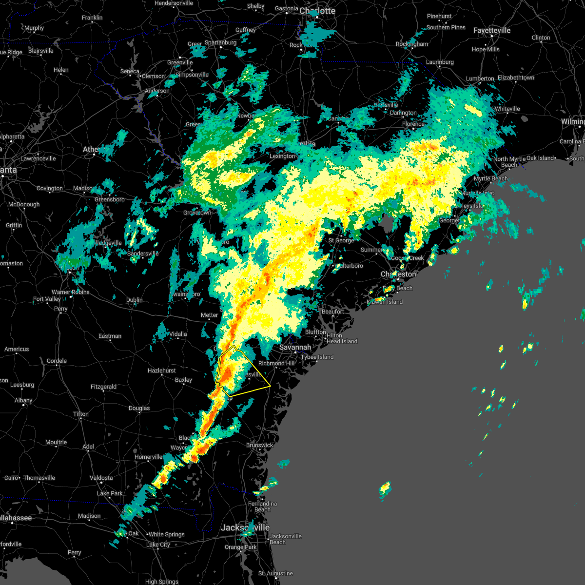 Interactive Hail Maps Hail Map for Midway, GA