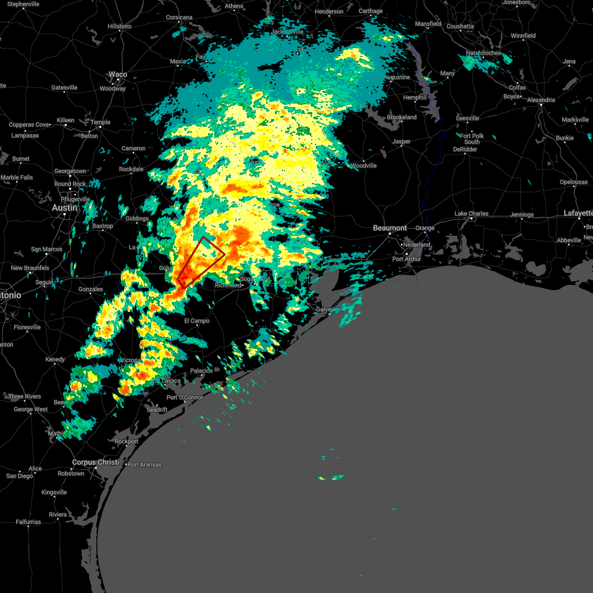 Interactive Hail Maps Hail Map for Bellville, TX