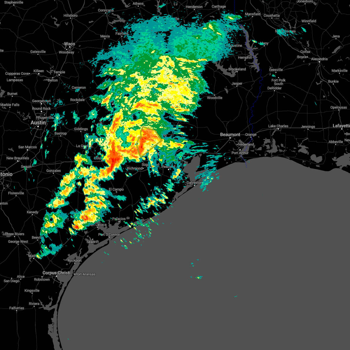 Interactive Hail Maps Hail Map for Katy, TX