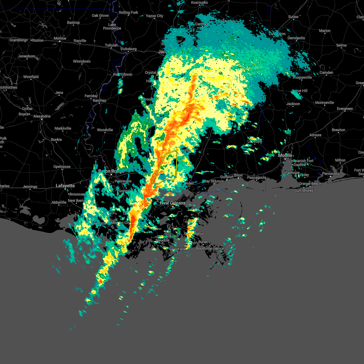Interactive Hail Maps Hail Map for Mandeville, LA