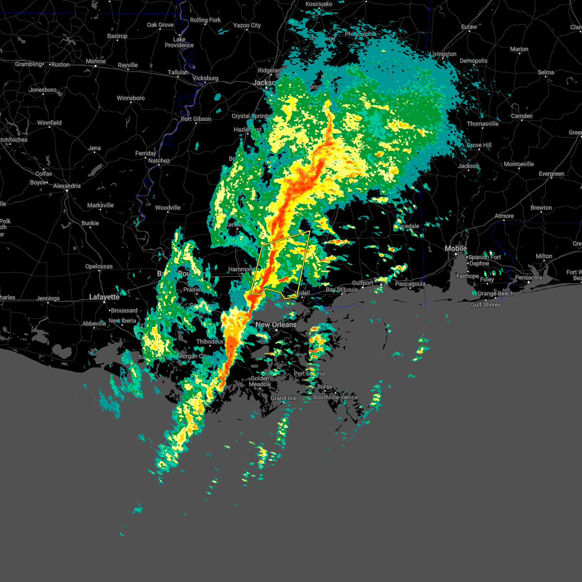 Interactive Hail Maps Hail Map for Mandeville, LA