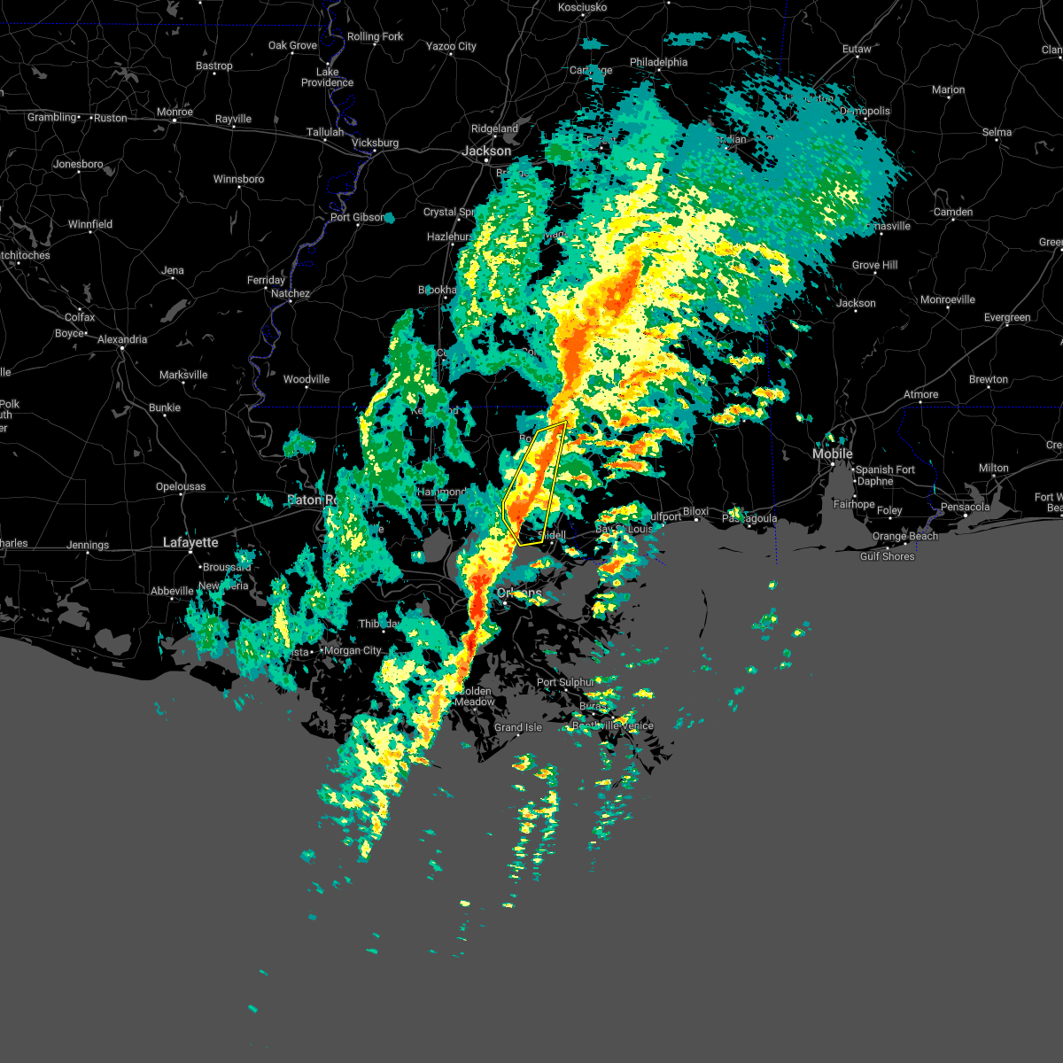 Interactive Hail Maps Hail Map for Mandeville, LA