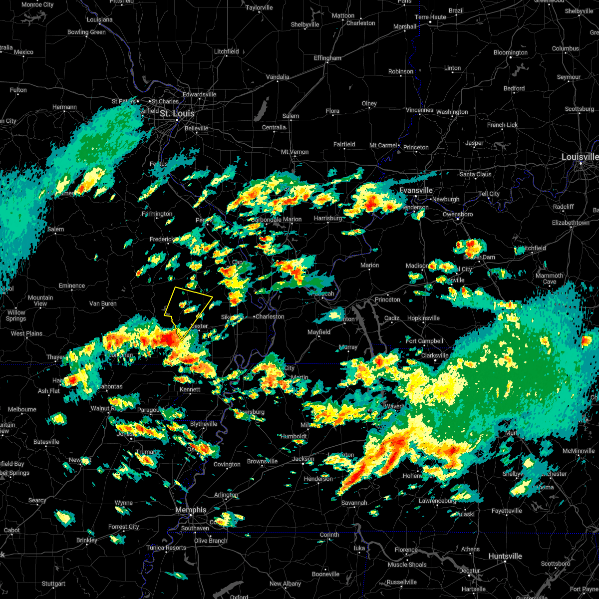 Interactive Hail Maps Hail Map for Puxico, MO