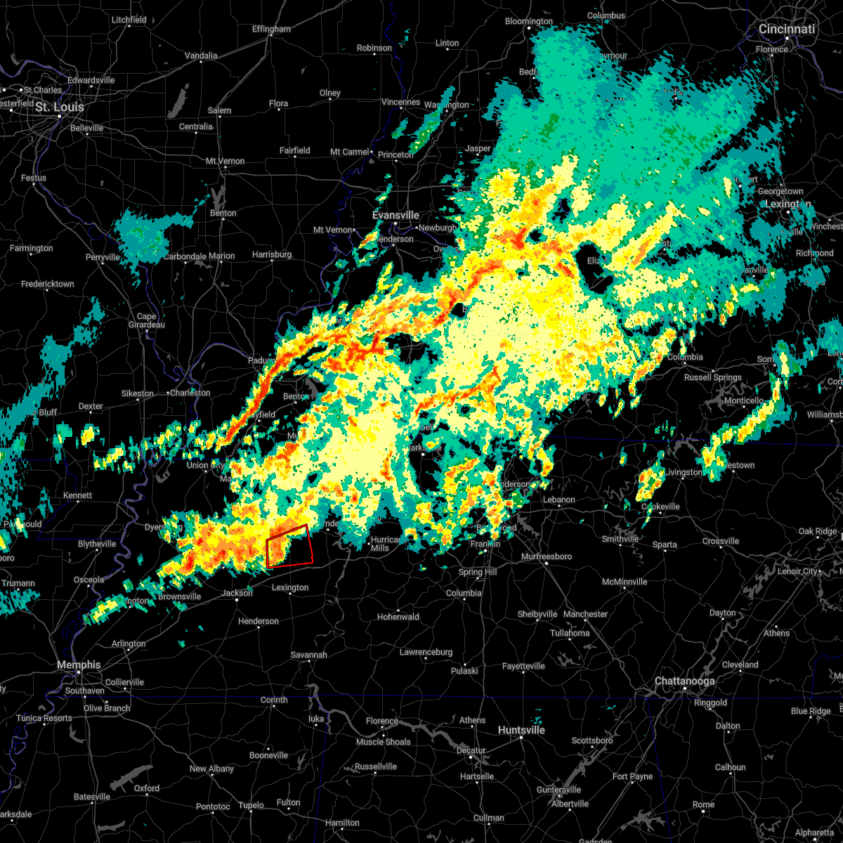 Interactive Hail Maps Hail Map for McLemoresville, TN
