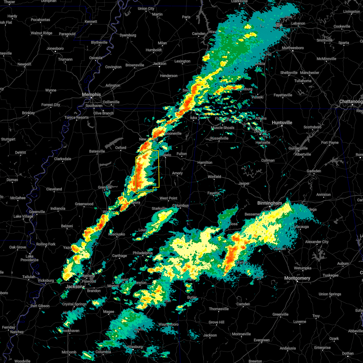 Interactive Hail Maps Hail Map for Vardaman, MS