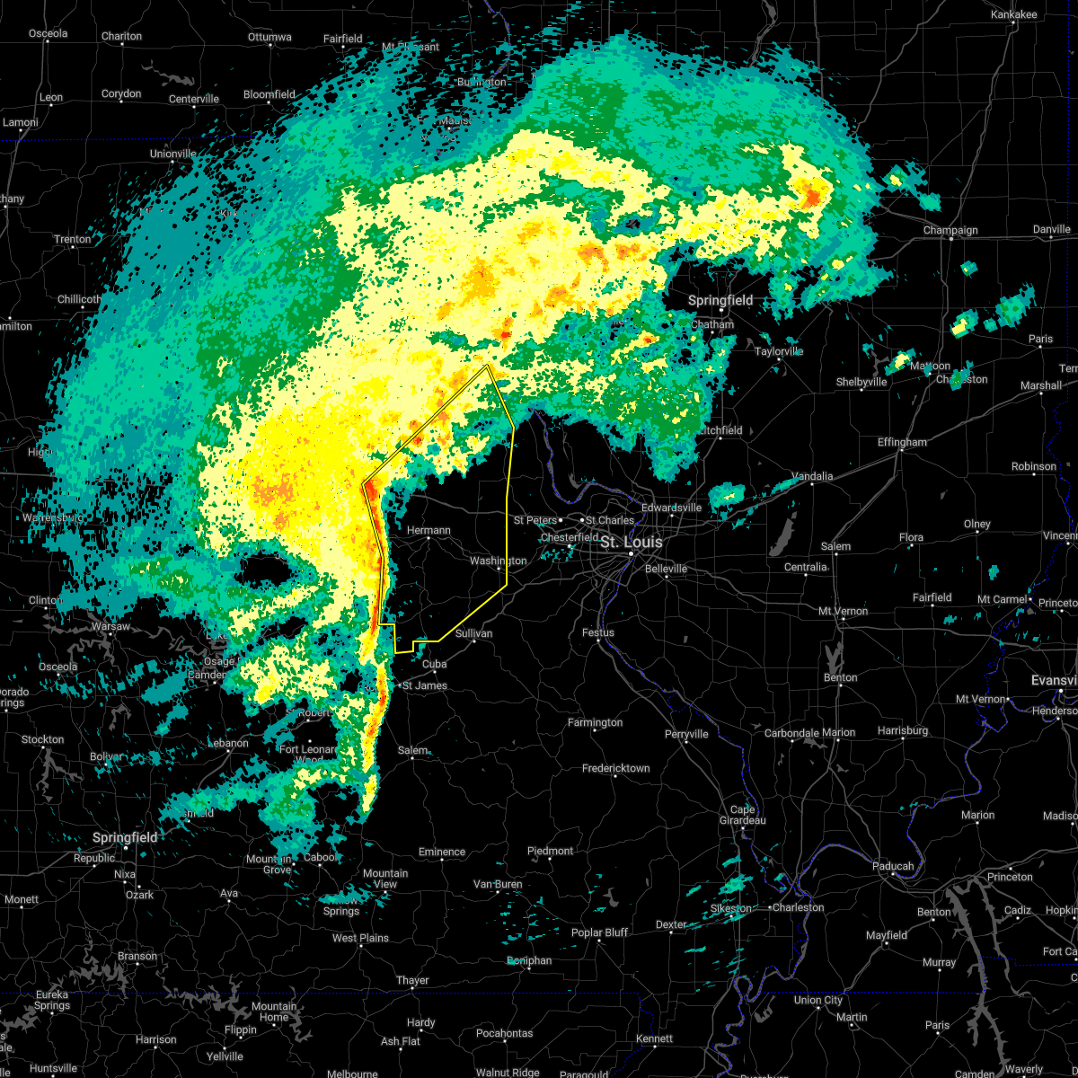 Interactive Hail Maps Hail Map for Wellsville, MO