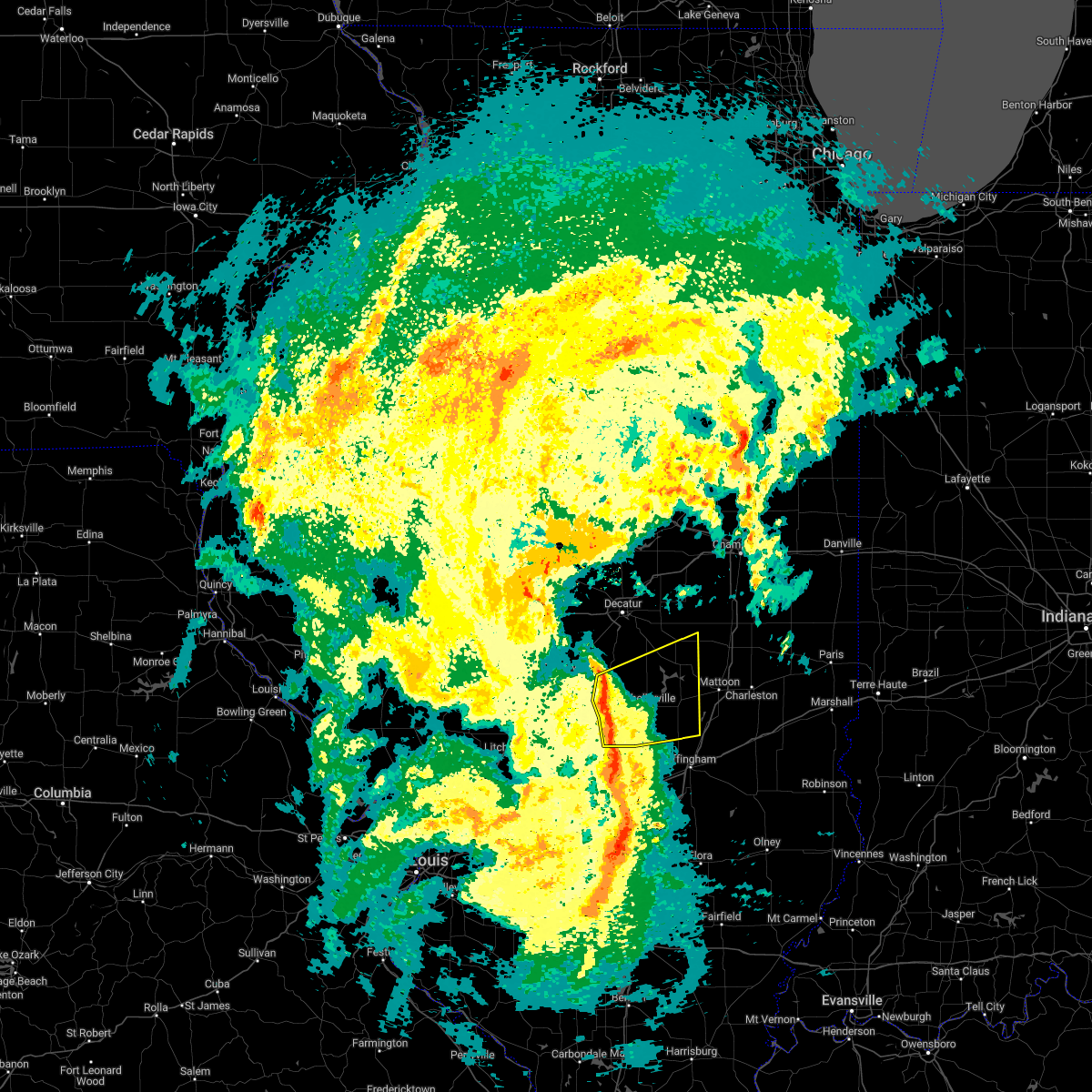 Interactive Hail Maps Hail Map for Sullivan, IL