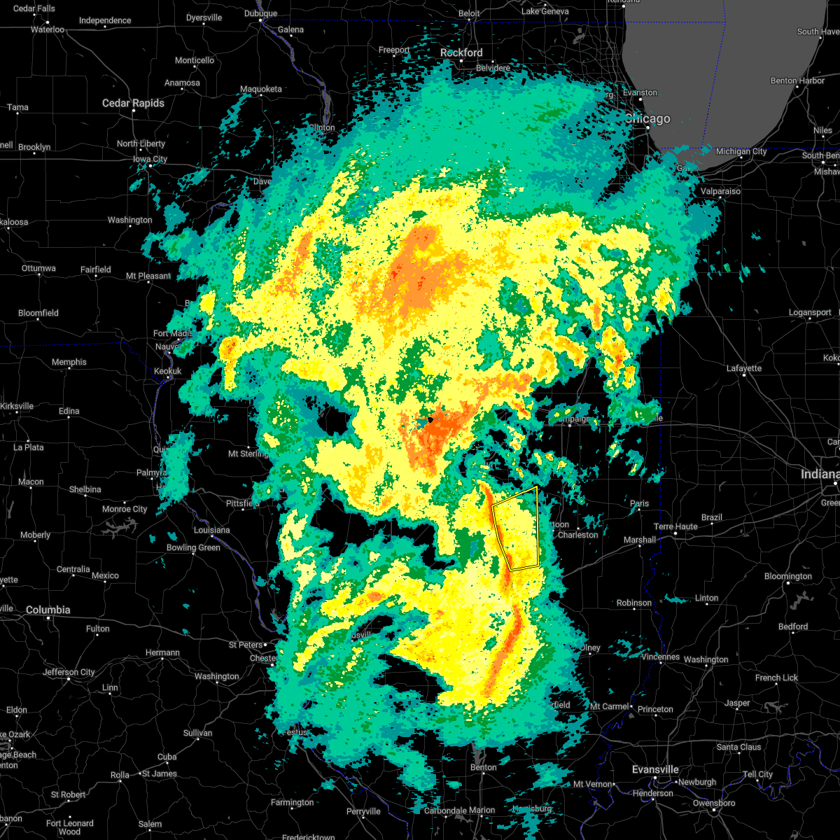Interactive Hail Maps Hail Map for Sullivan, IL