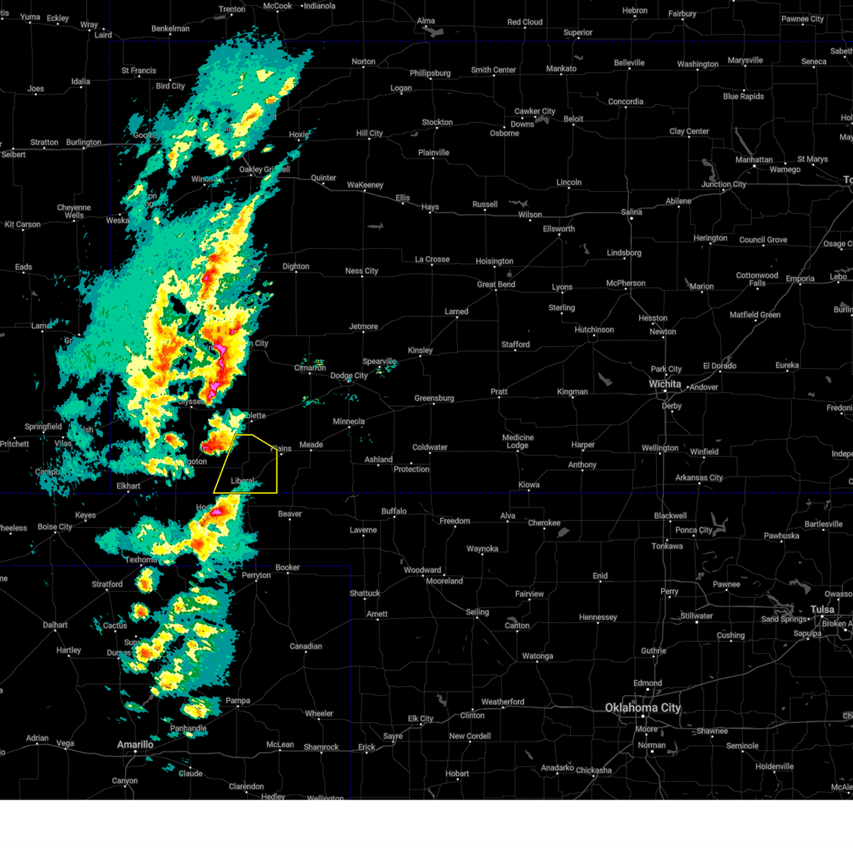 Interactive Hail Maps Hail Map for Kismet, KS