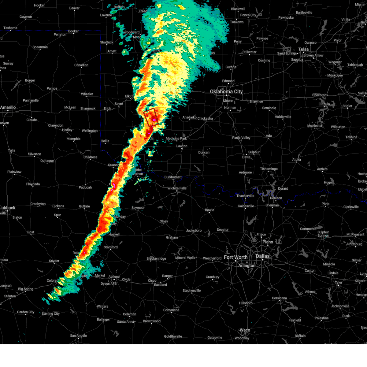 Interactive Hail Maps Hail Map for Hobart, OK