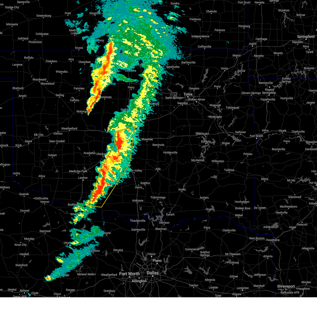 Interactive Hail Maps Hail Map for Lindsay, OK