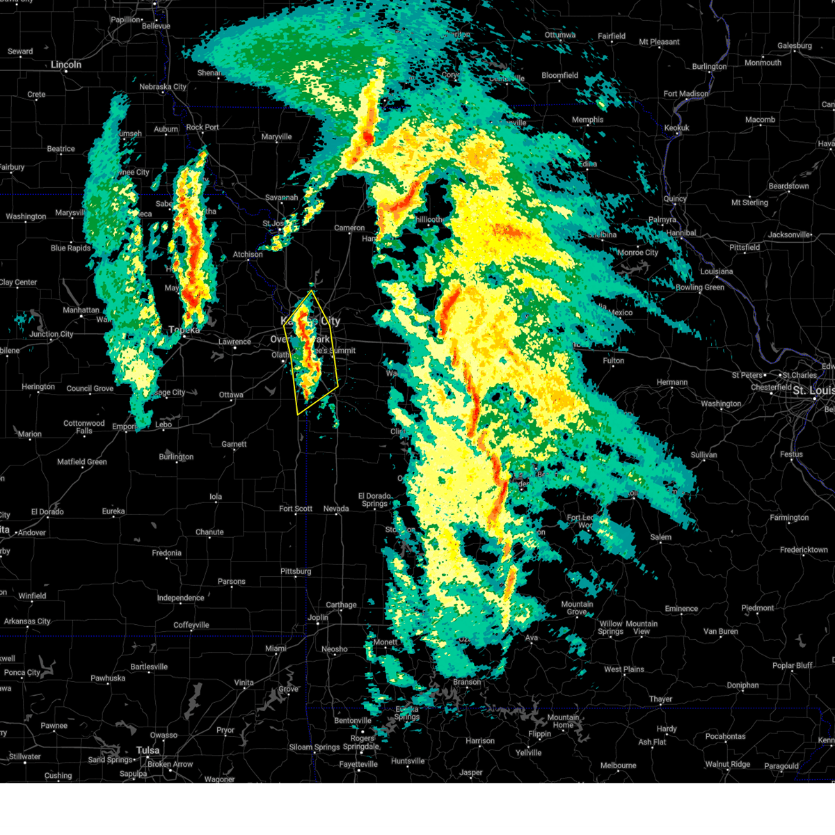 Interactive Hail Maps Hail Map for Overland Park, KS