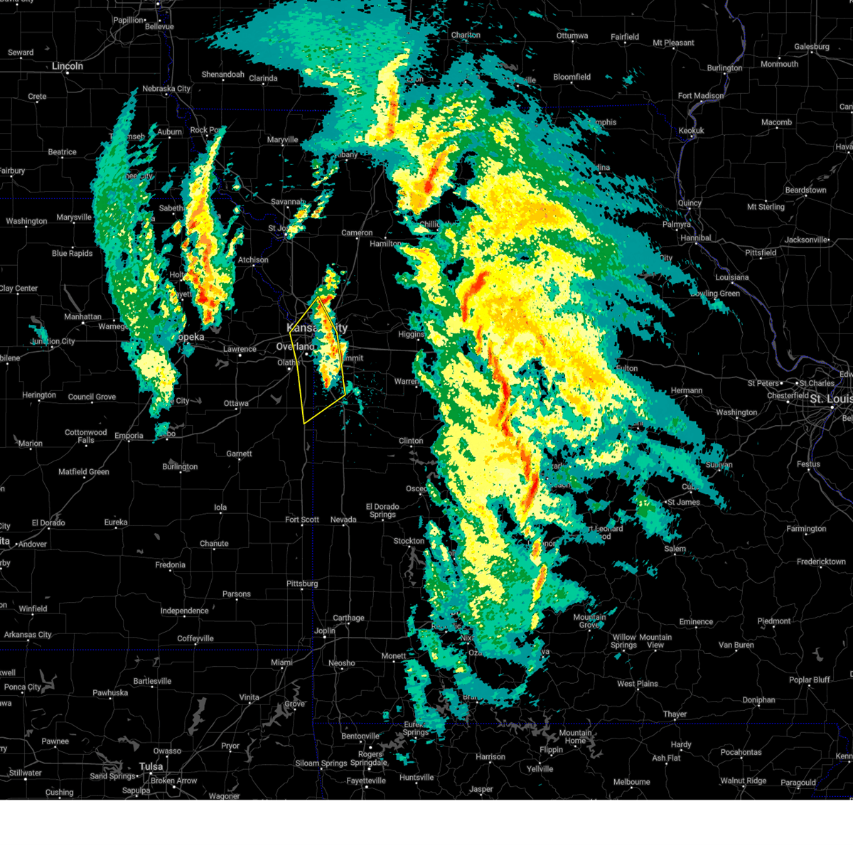 Interactive Hail Maps Hail Map for Overland Park, KS