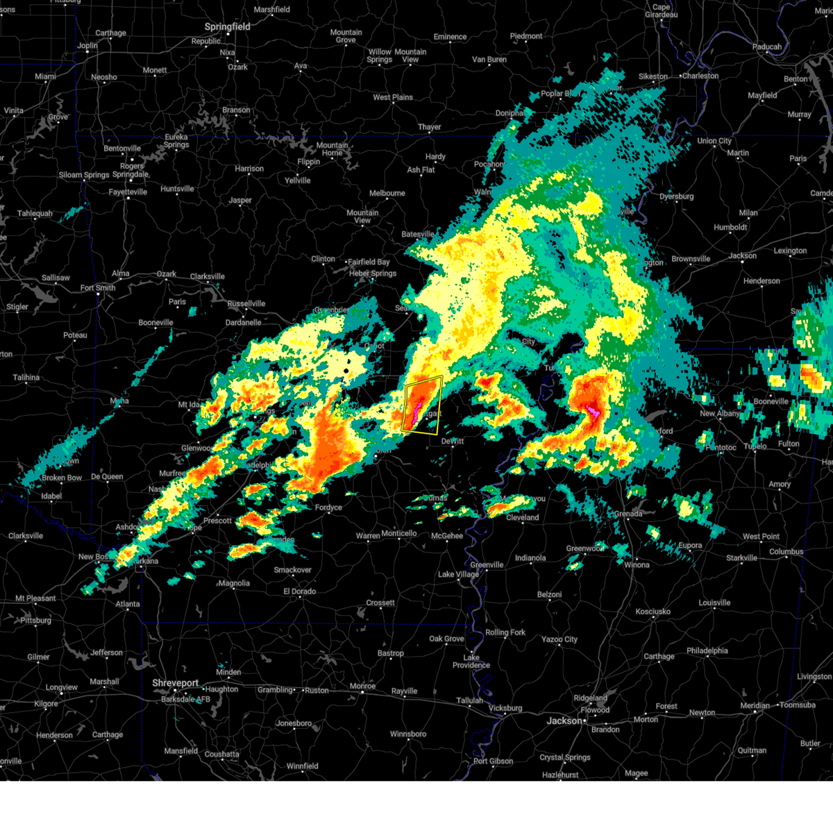 Interactive Hail Maps Hail Map for Humphrey, AR