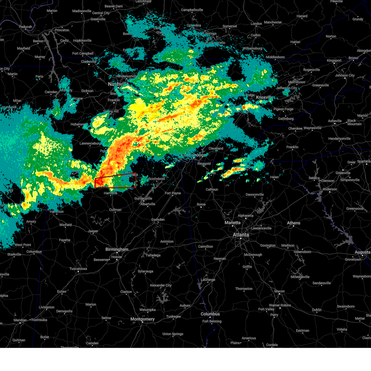 Interactive Hail Maps Hail Map for Huntsville, AL