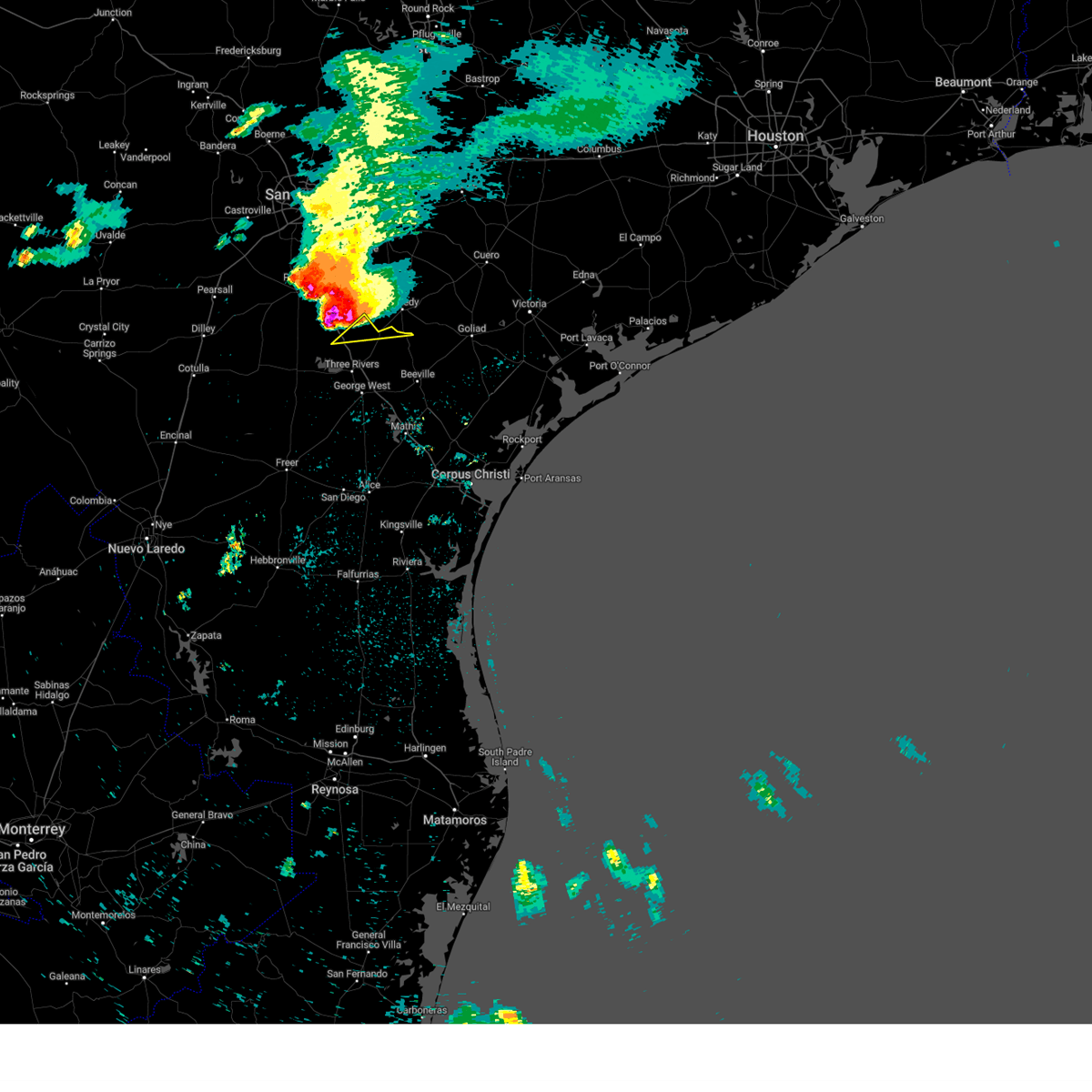 Interactive Hail Maps Hail Map for Pawnee, TX
