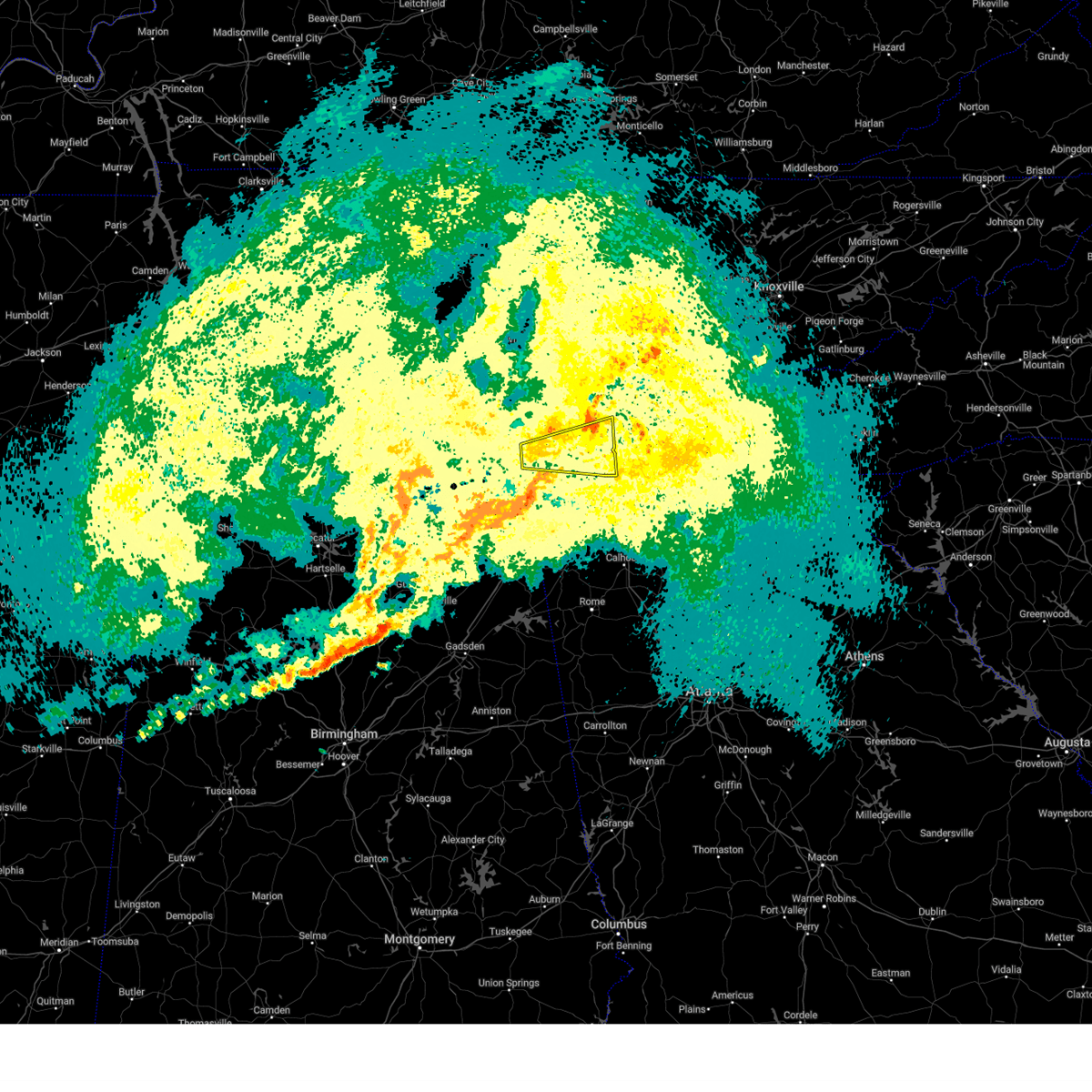 Interactive Hail Maps Hail Map for Whitwell, TN