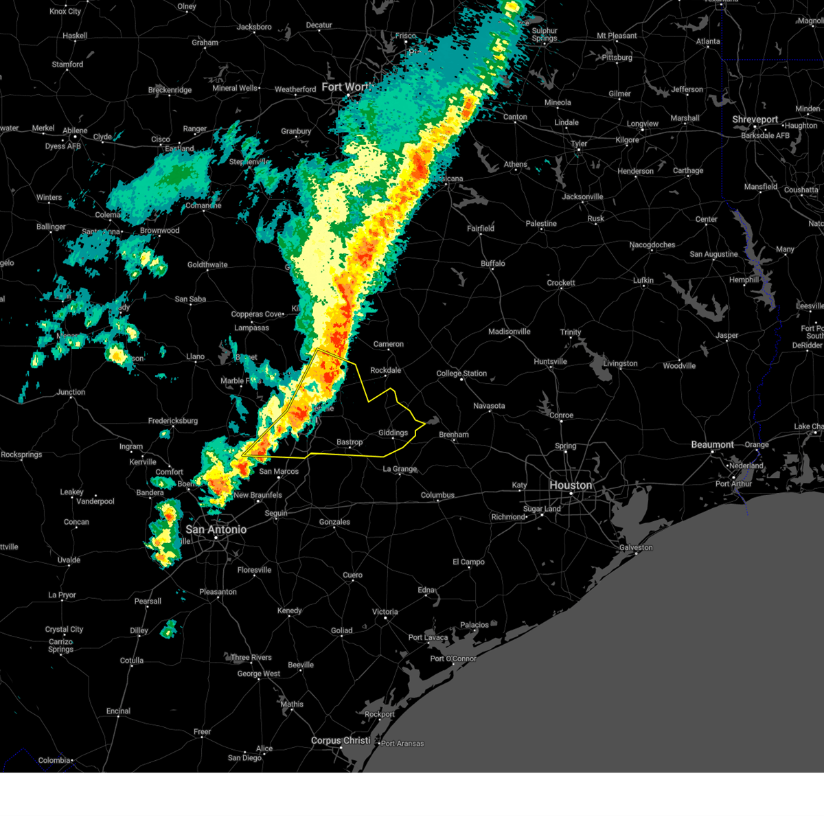 Interactive Hail Maps Hail Map for Manor, TX
