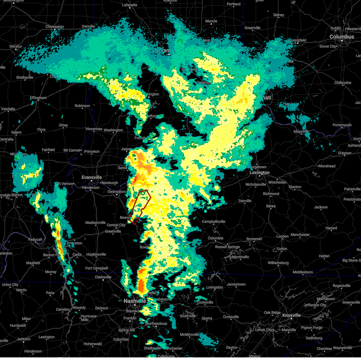 Interactive Hail Maps Hail Map for Fordsville, KY