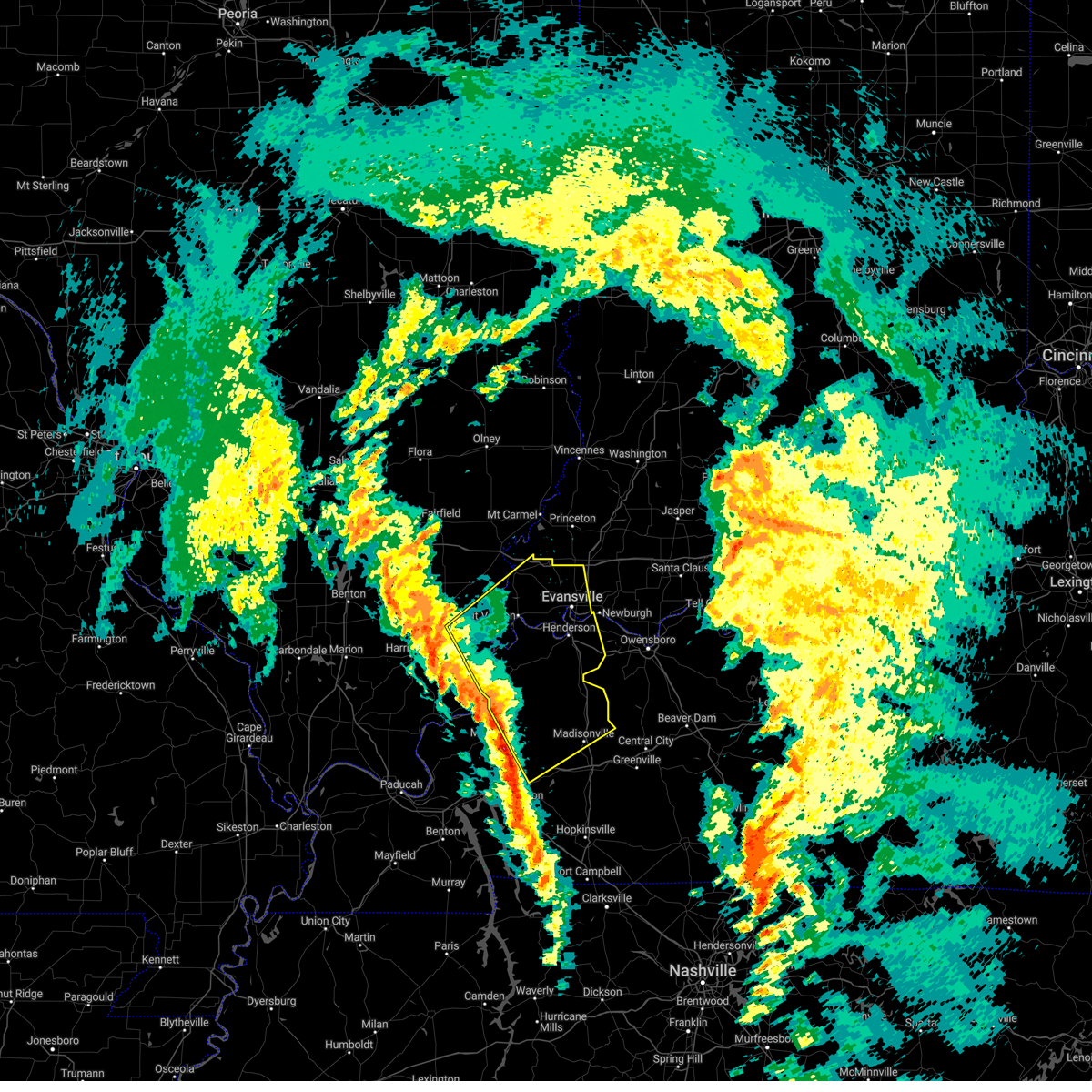 Interactive Hail Maps Hail Map for Henderson, KY