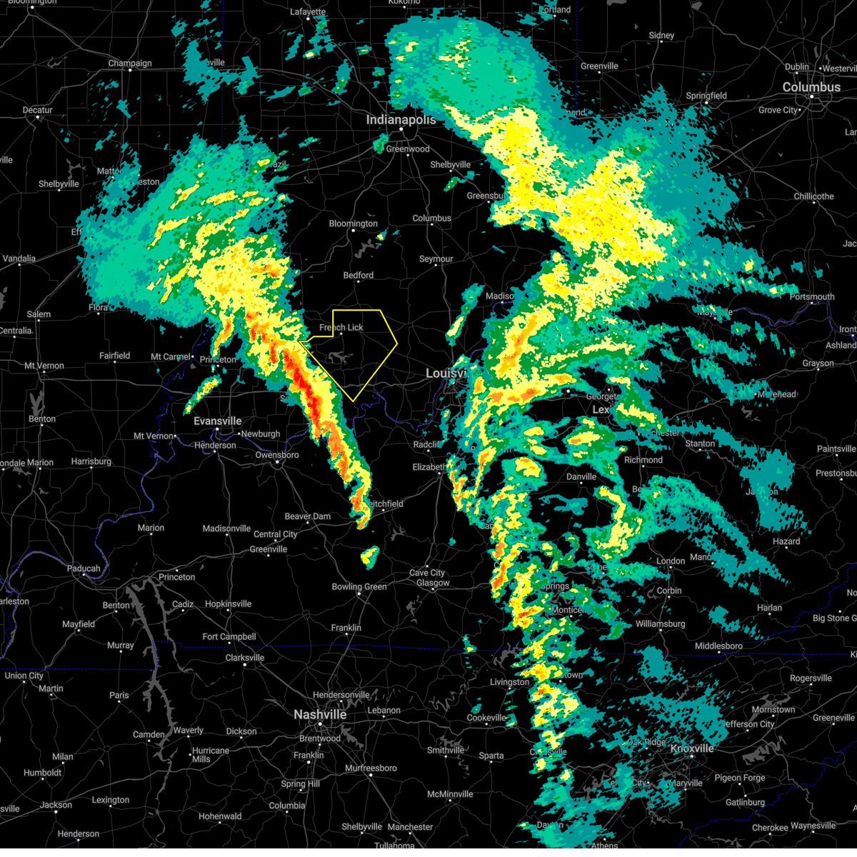Interactive Hail Maps Hail Map for Paoli, IN