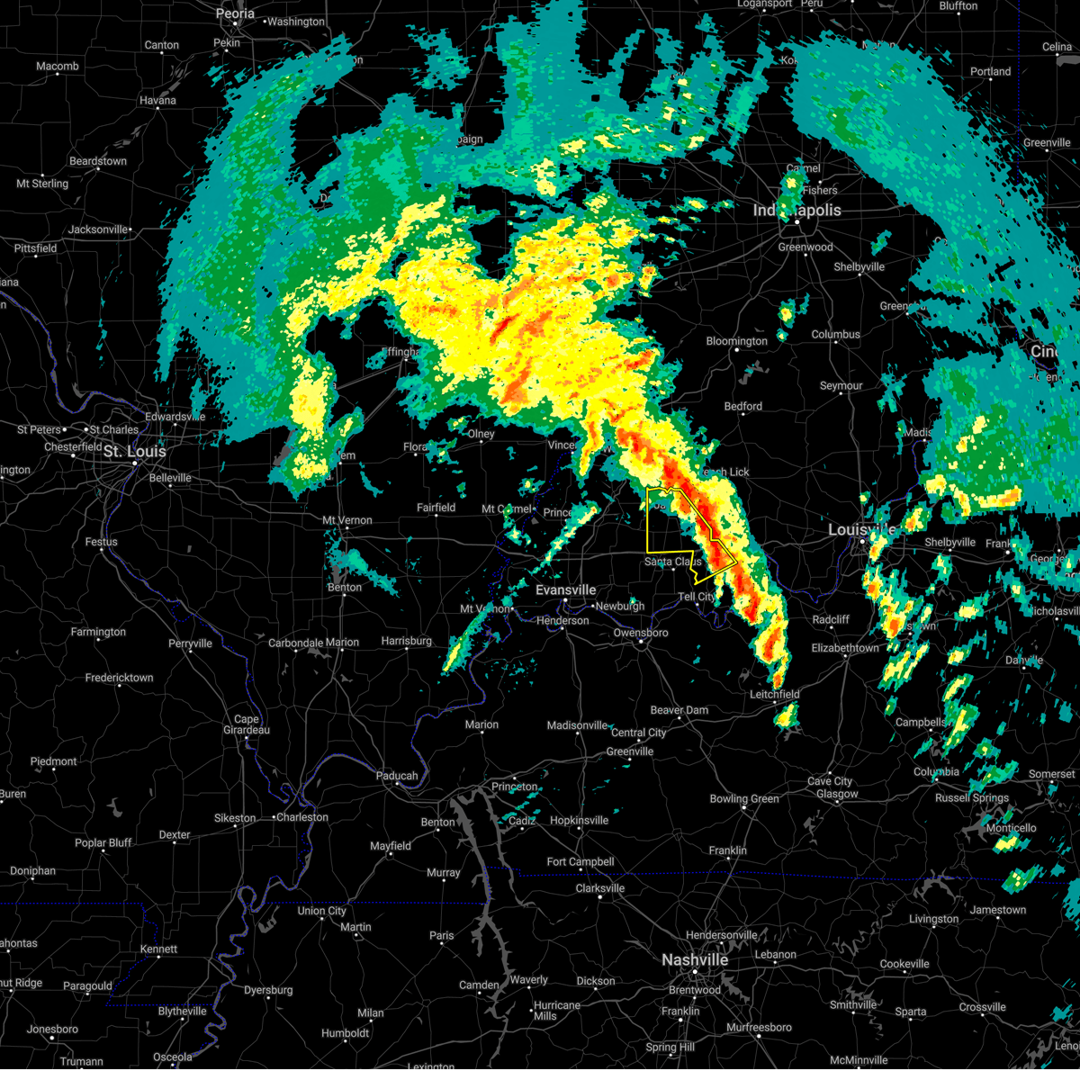 Interactive Hail Maps Hail Map for Jasper, IN