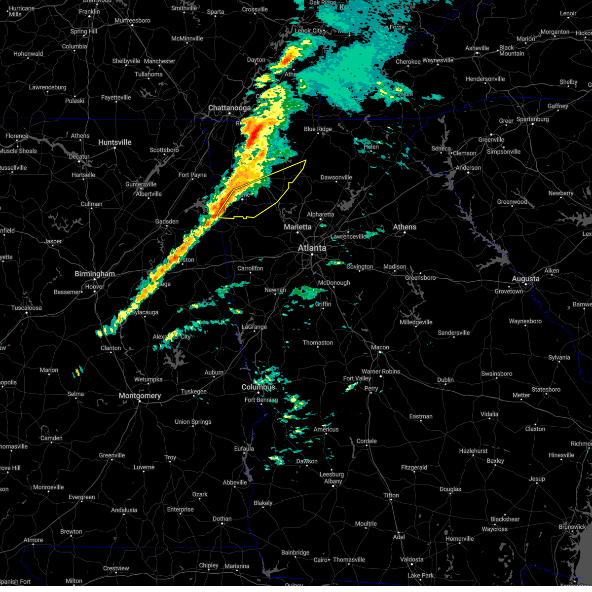 Interactive Hail Maps Hail Map for Cartersville, GA