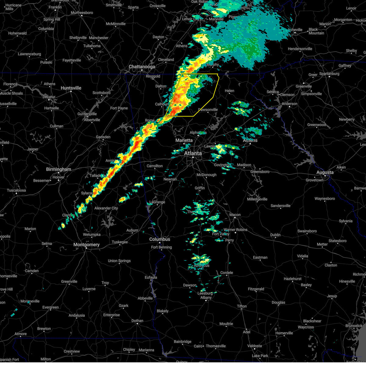 Interactive Hail Maps Hail Map for Jasper, GA