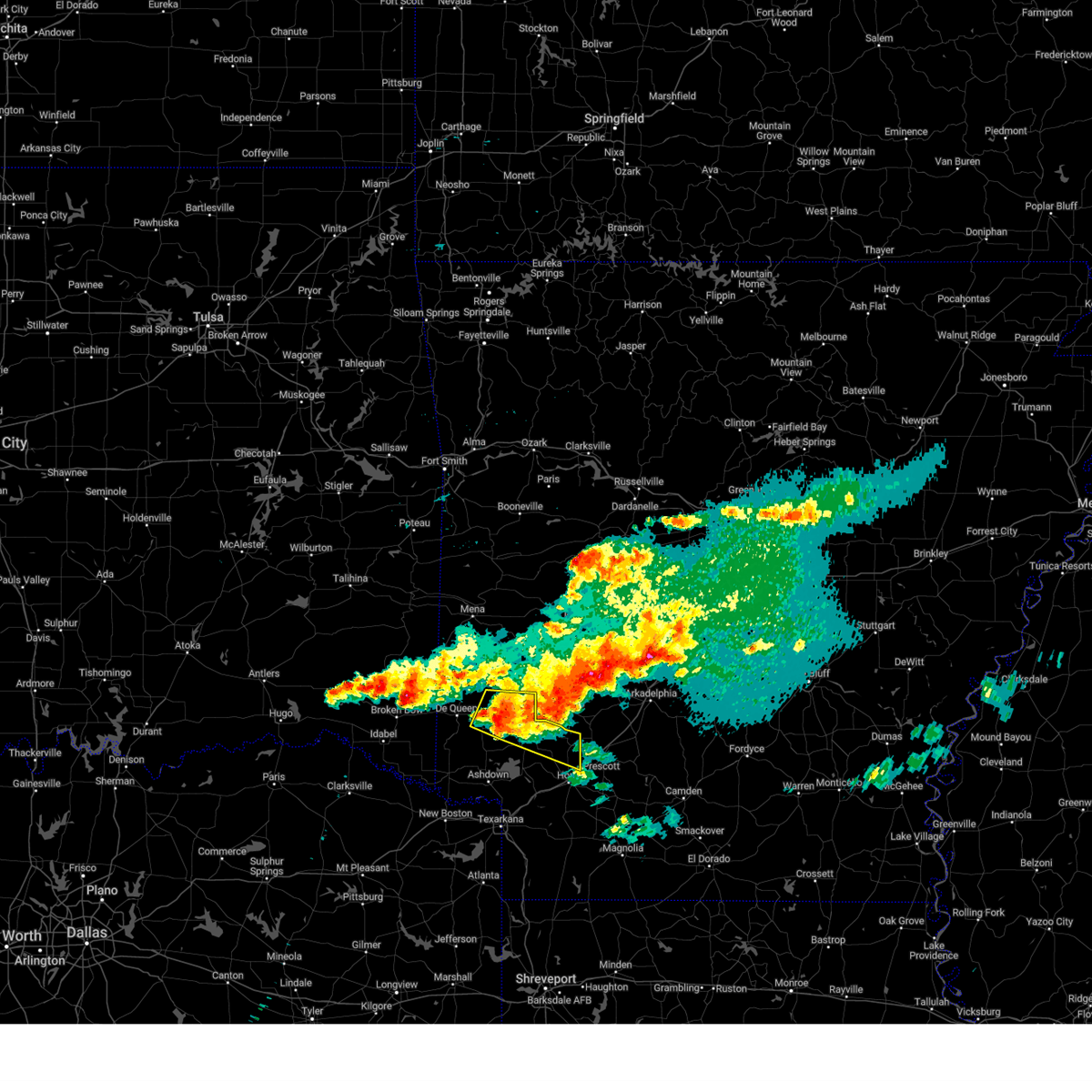 Interactive Hail Maps Hail Map for Dierks, AR