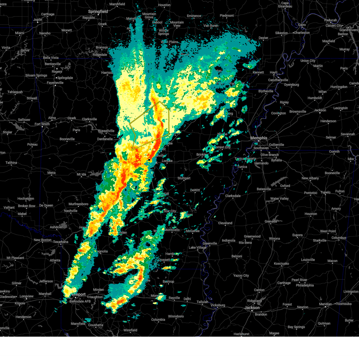 Interactive Hail Maps Hail Map for Rose Bud, AR