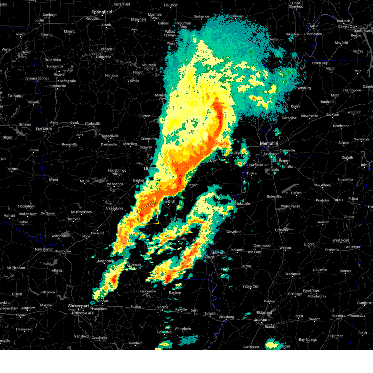 Interactive Hail Maps Hail Map for Rison, AR