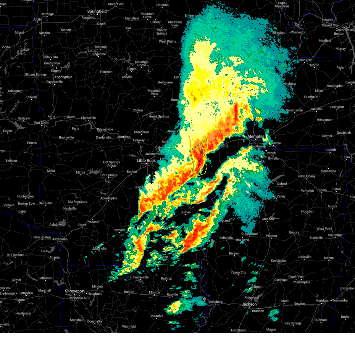 Interactive Hail Maps Hail Map for Brinkley, AR
