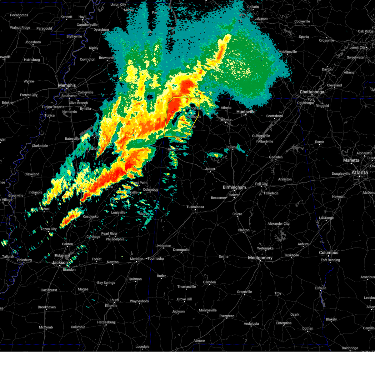 Interactive Hail Maps Hail Map for Waterloo, AL