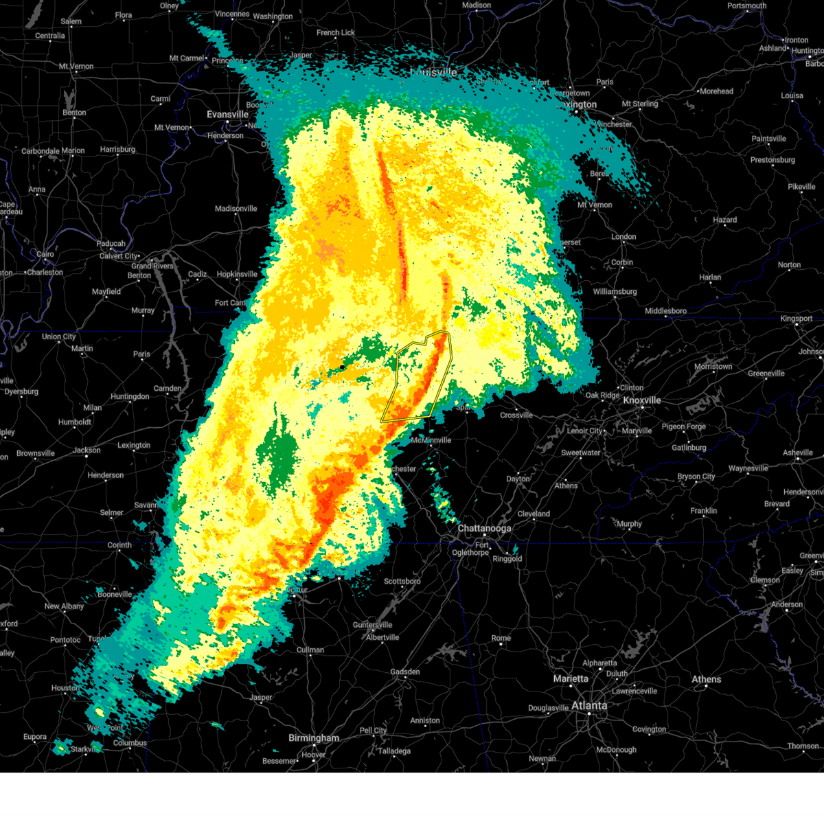 Interactive Hail Maps Hail Map for Dowelltown, TN