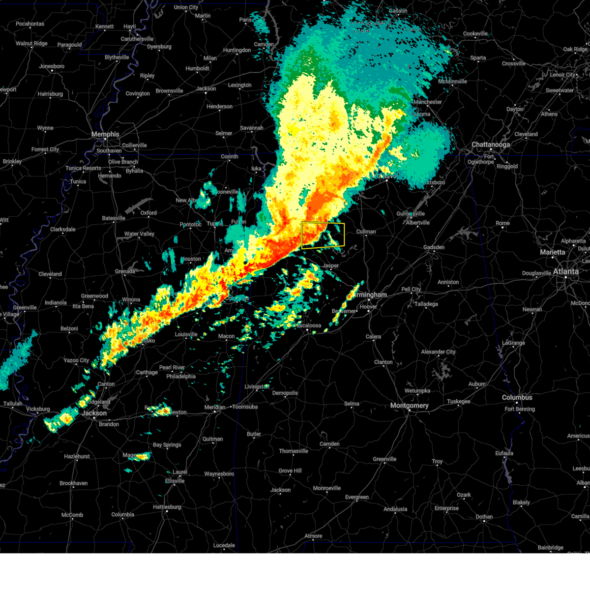 Interactive Hail Maps Hail Map for Arley, AL