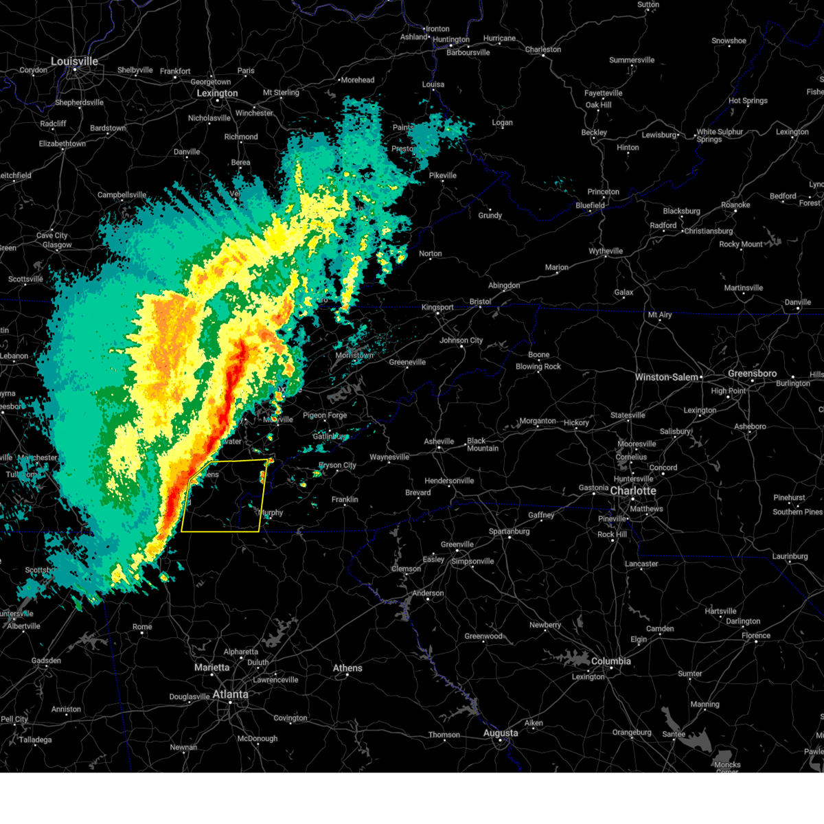 Interactive Hail Maps Hail Map for Etowah, TN