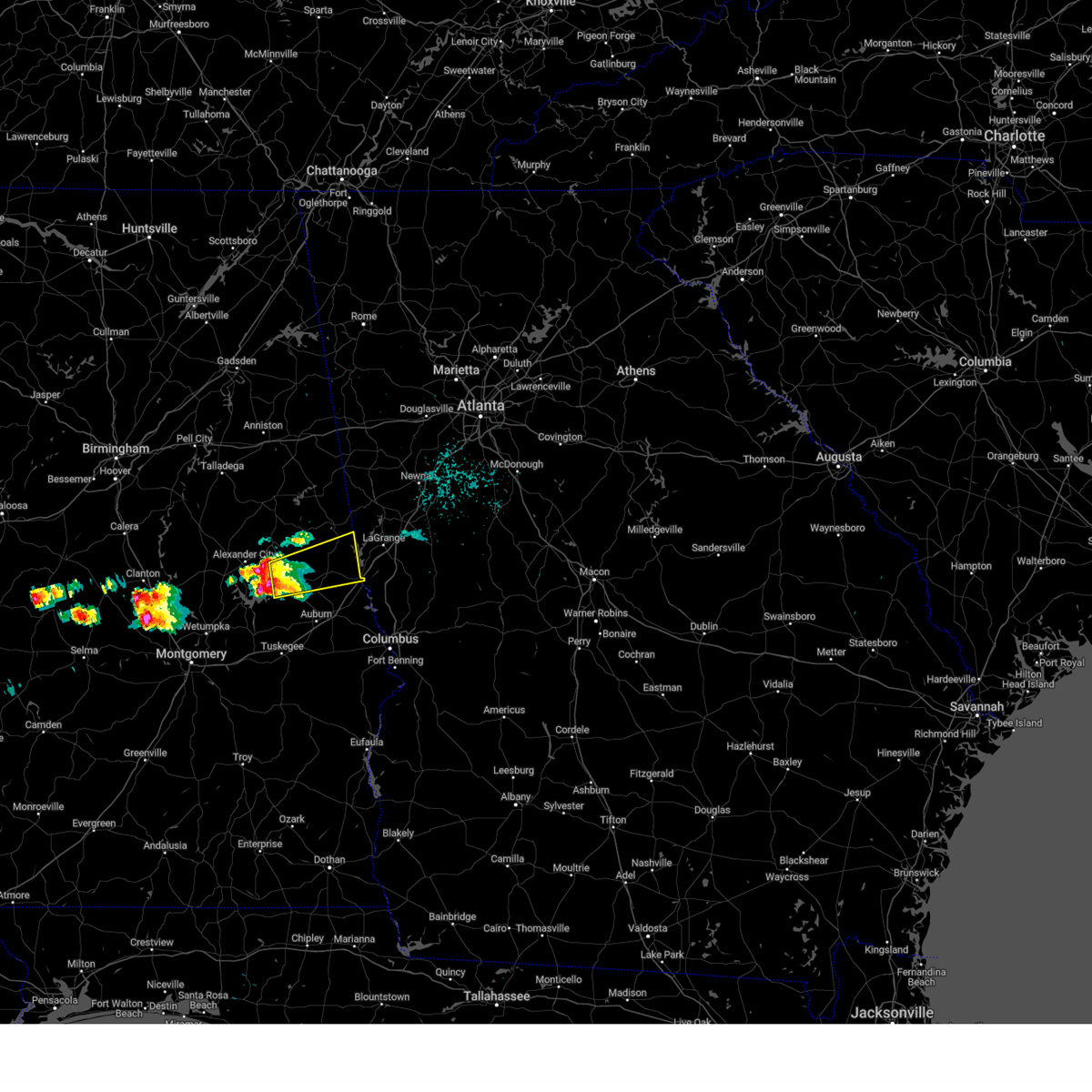 Interactive Hail Maps Hail Map for La Fayette, AL