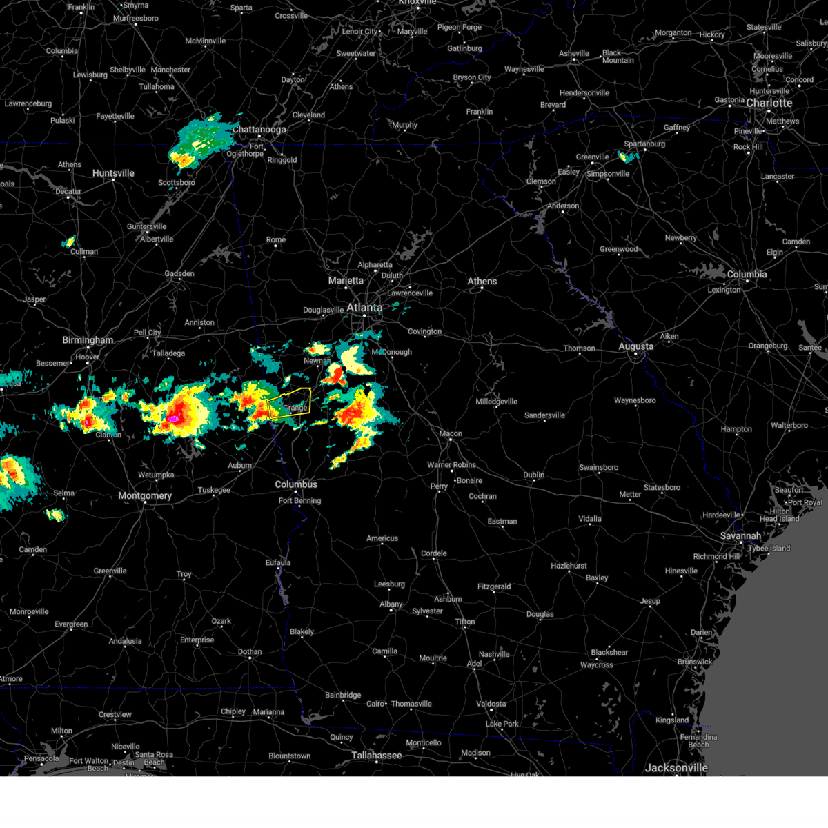Interactive Hail Maps Hail Map for Hogansville, GA