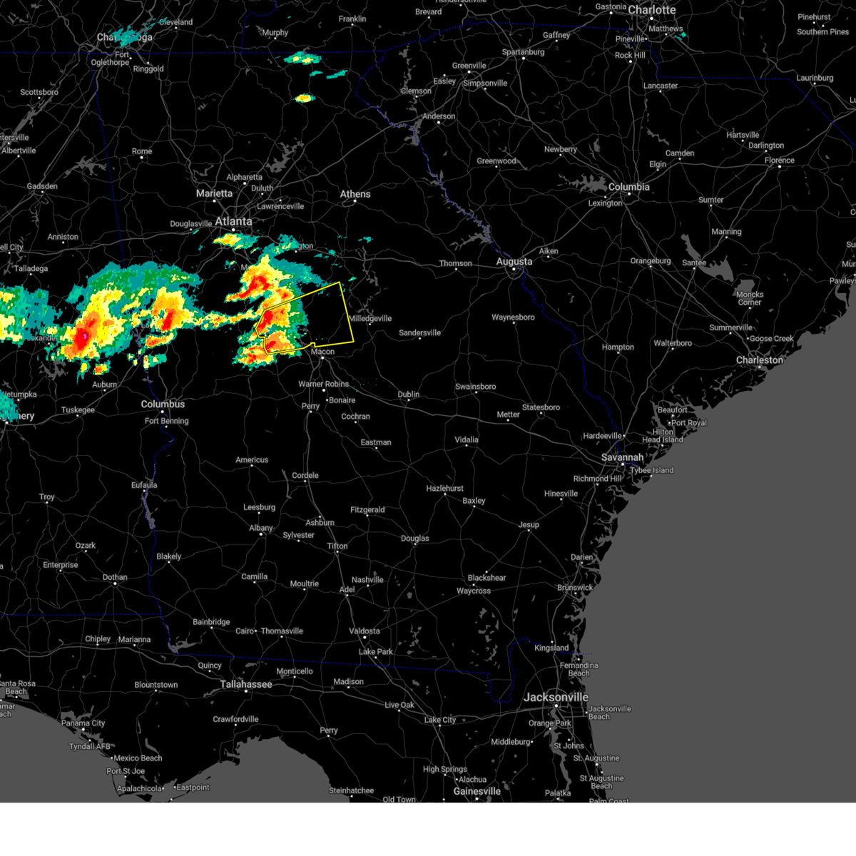 Interactive Hail Maps Hail Map for Flovilla, GA