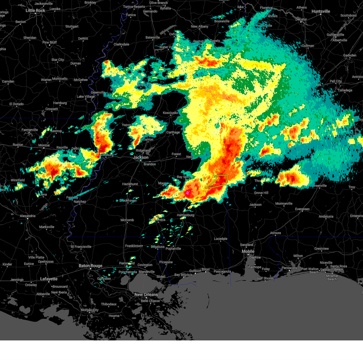 Interactive Hail Maps Hail Map for Shubuta, MS
