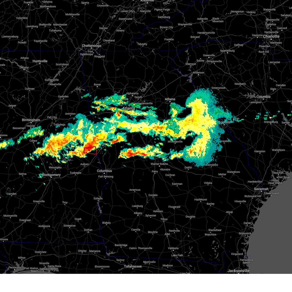 Interactive Hail Maps Hail Map for La Fayette, AL