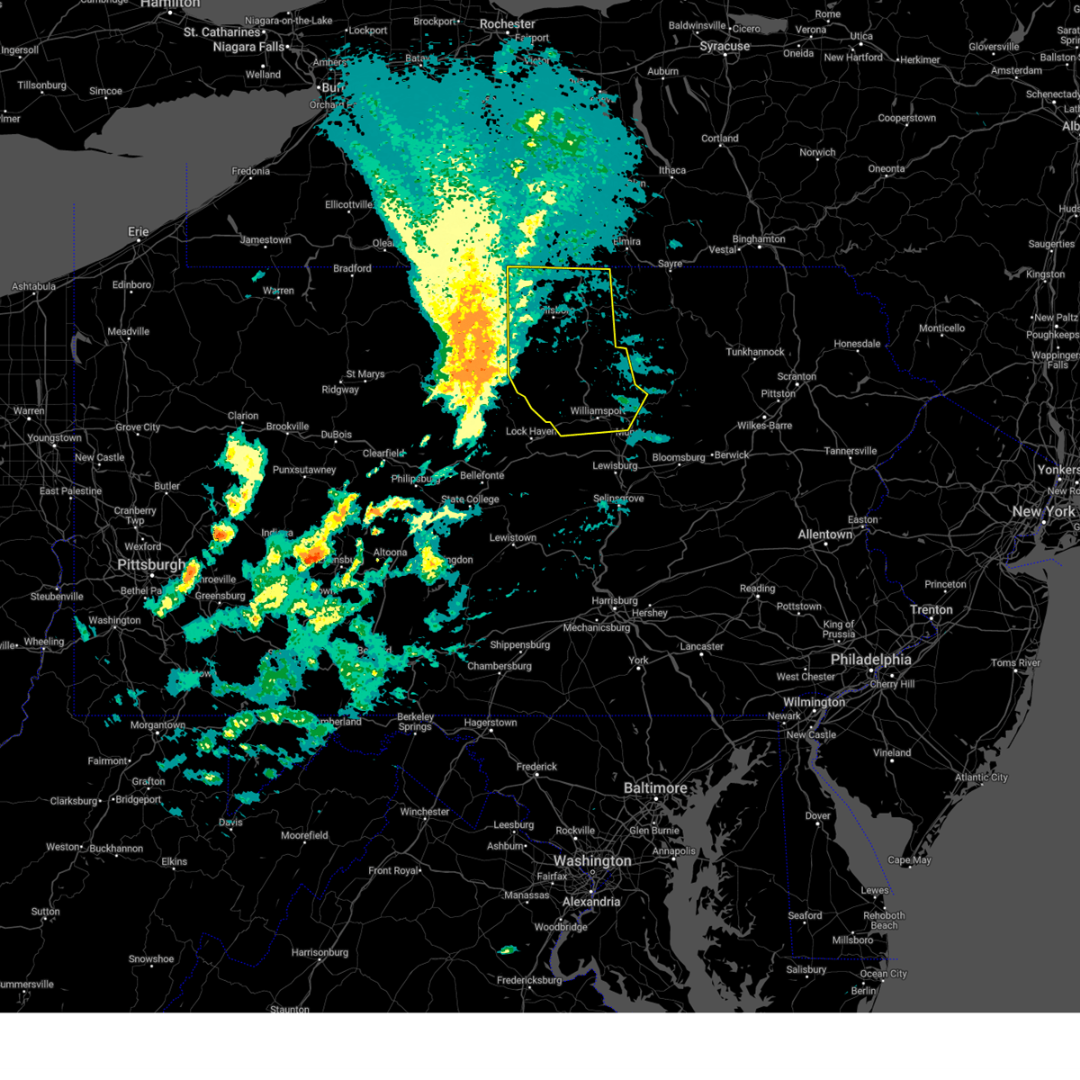 Interactive Hail Maps Hail Map for Knoxville, PA