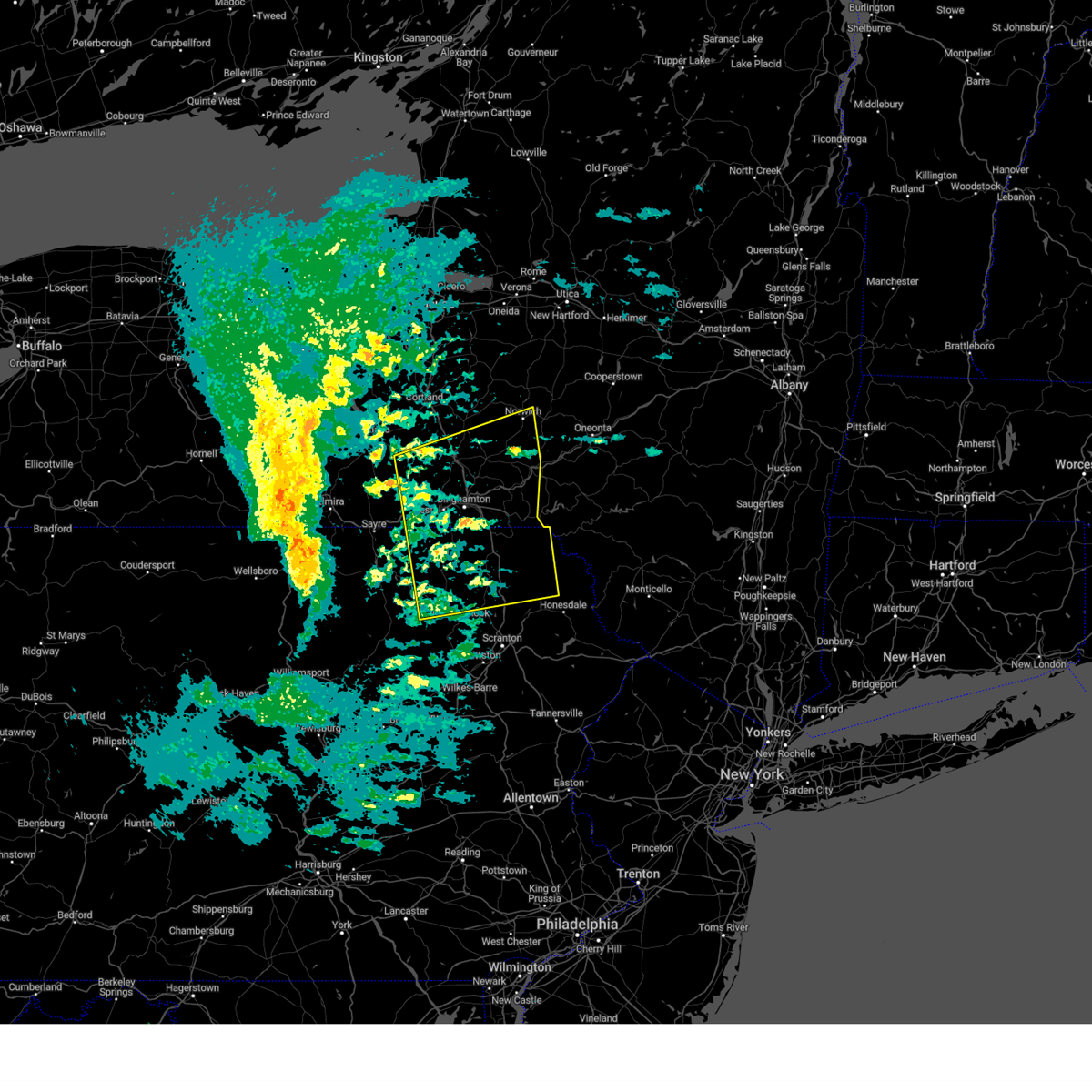Interactive Hail Maps Hail Map for Endicott, NY