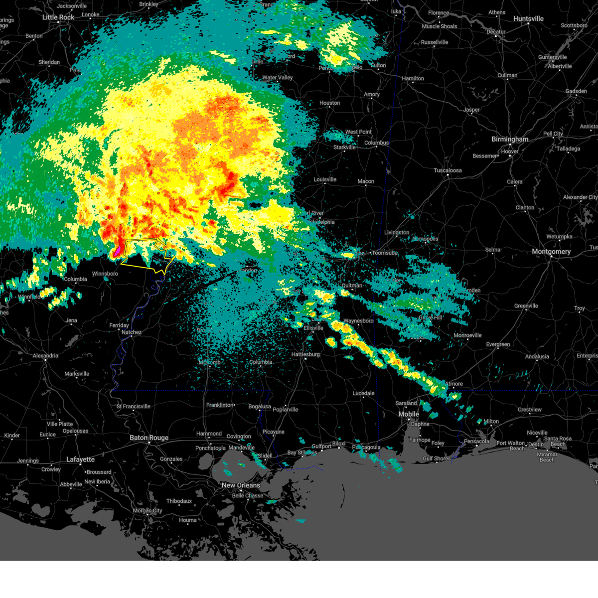 Interactive Hail Maps Hail Map for Vicksburg, MS