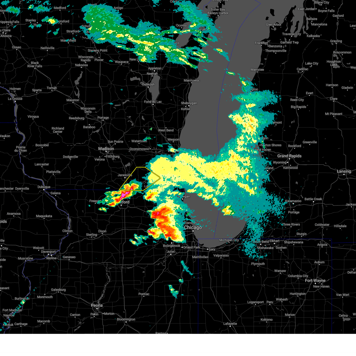 Interactive Hail Maps Hail Map for Elkhorn, WI
