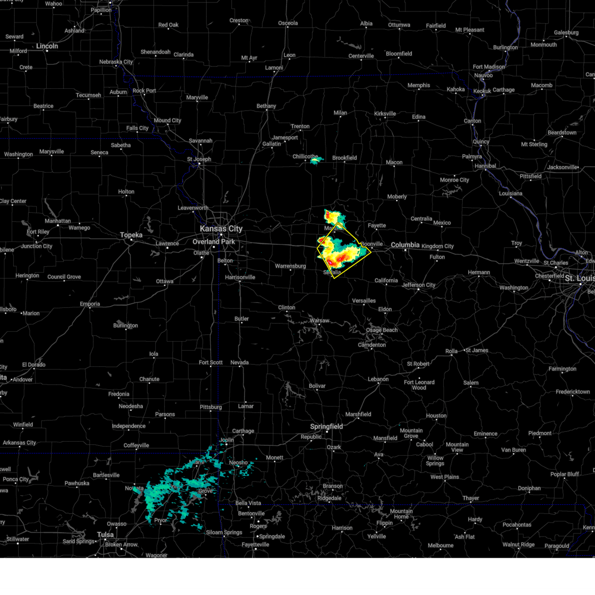 Interactive Hail Maps Hail Map for Houstonia, MO