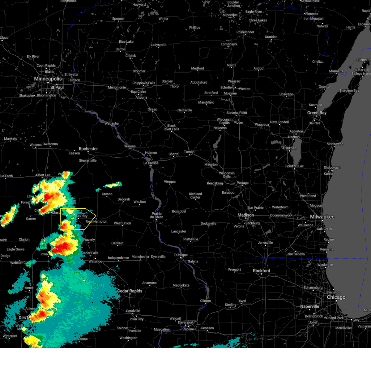 Interactive Hail Maps Hail Map for Nora Springs, IA